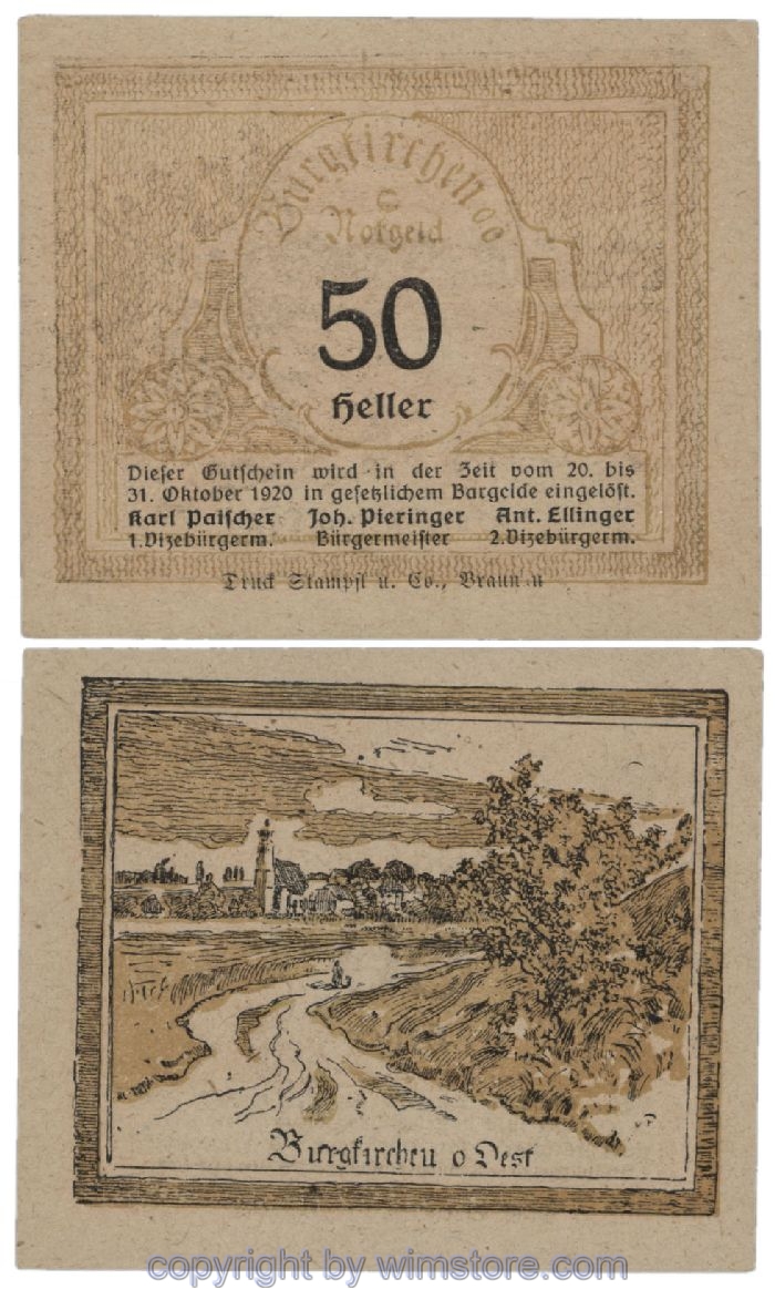 Burgkirchen, G0115a, 50 Heller; 1-