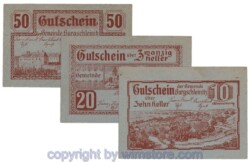 Burgschleinitz, G0116c, Serie 10, 20, 50 Heller; 1-