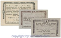 Desselbrunn, G0119a, Serie 10, 20, 50 Heller; 1