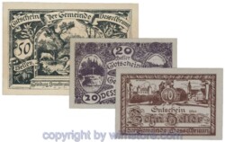 Desselbrunn, G0119a, Serie 10, 20, 50 Heller; 1