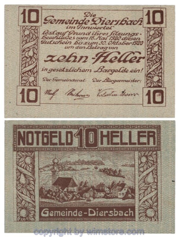 Diersbach, G0122a, 10 Heller; 1