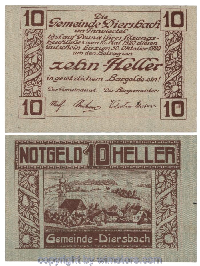 Diersbach, G0122a, 10 Heller; 1