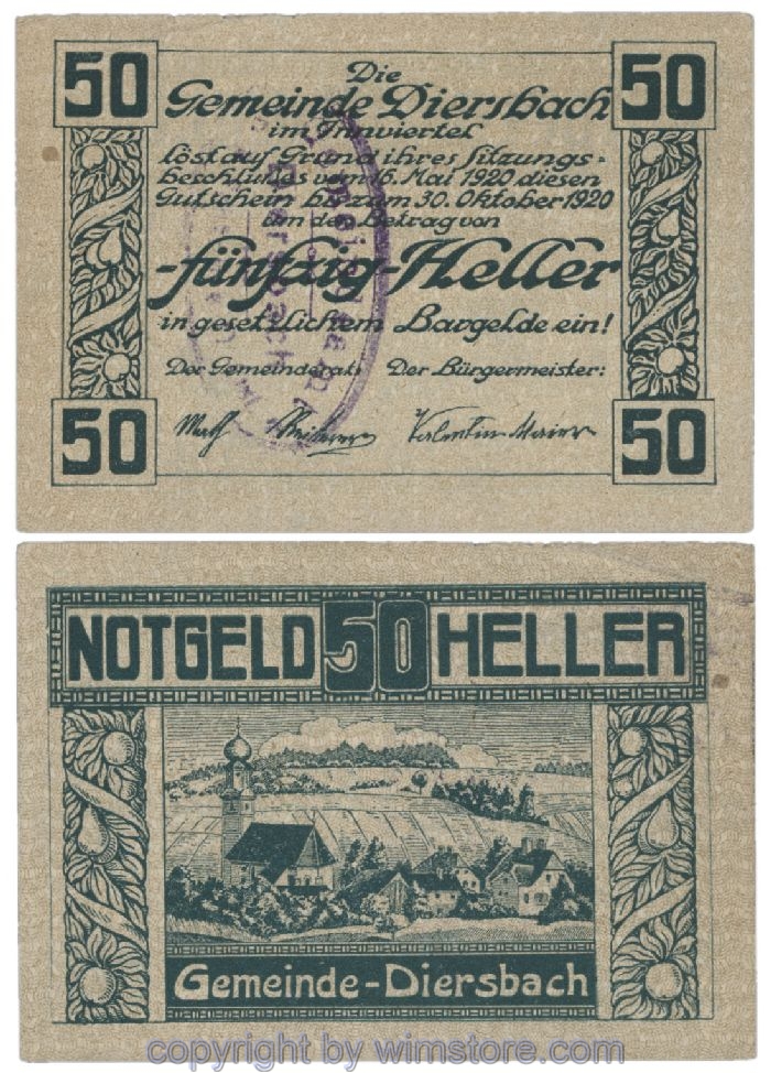 Diersbach, G0122b, 50 Heller; 2
