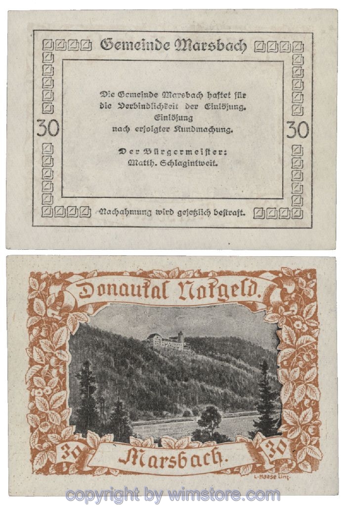 Donautal, G0127a001, 30 Heller; 1
