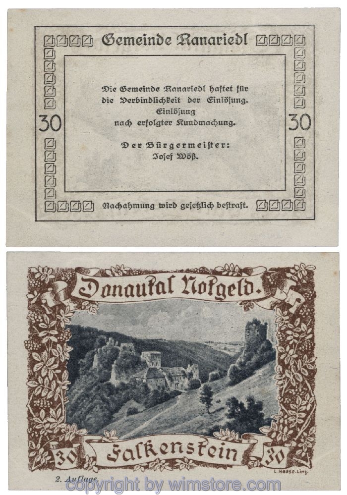 Donautal, G0127b019, 30 Heller; 1-