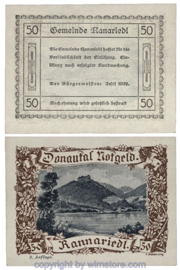 Donautal, G0127b020, 50 Heller; 1-