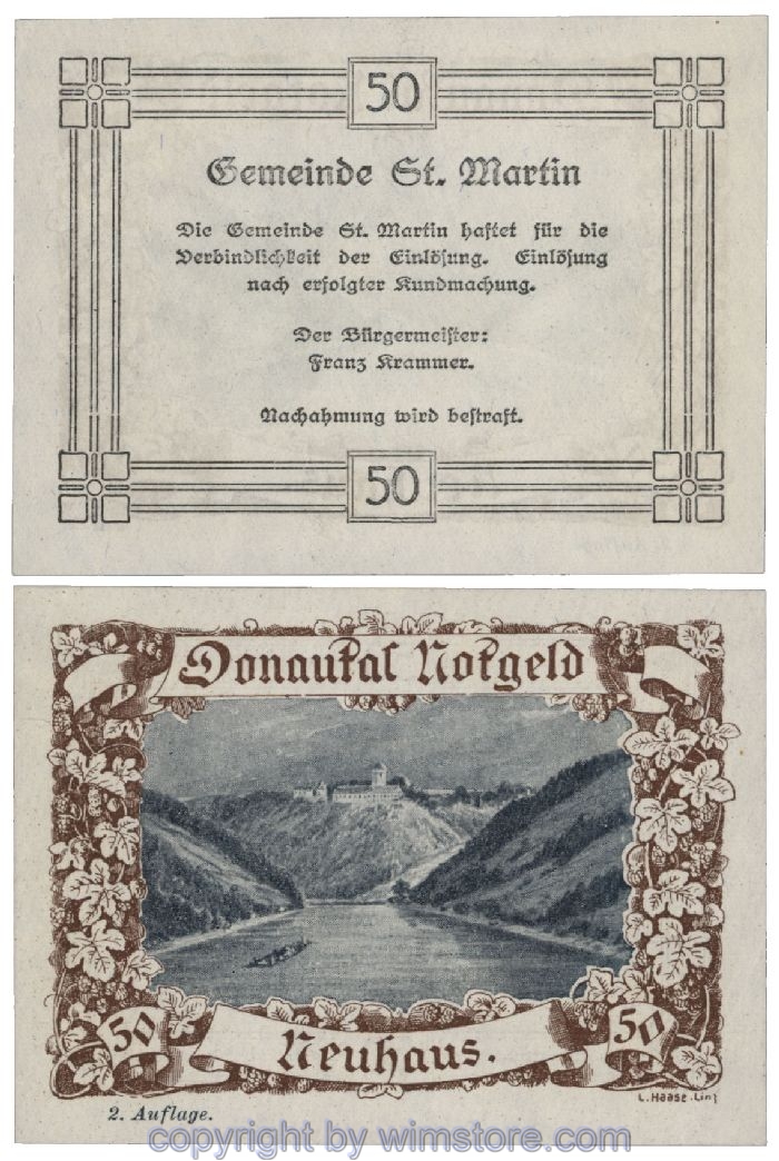 Donautal, G0127b030, 50 Heller; 1