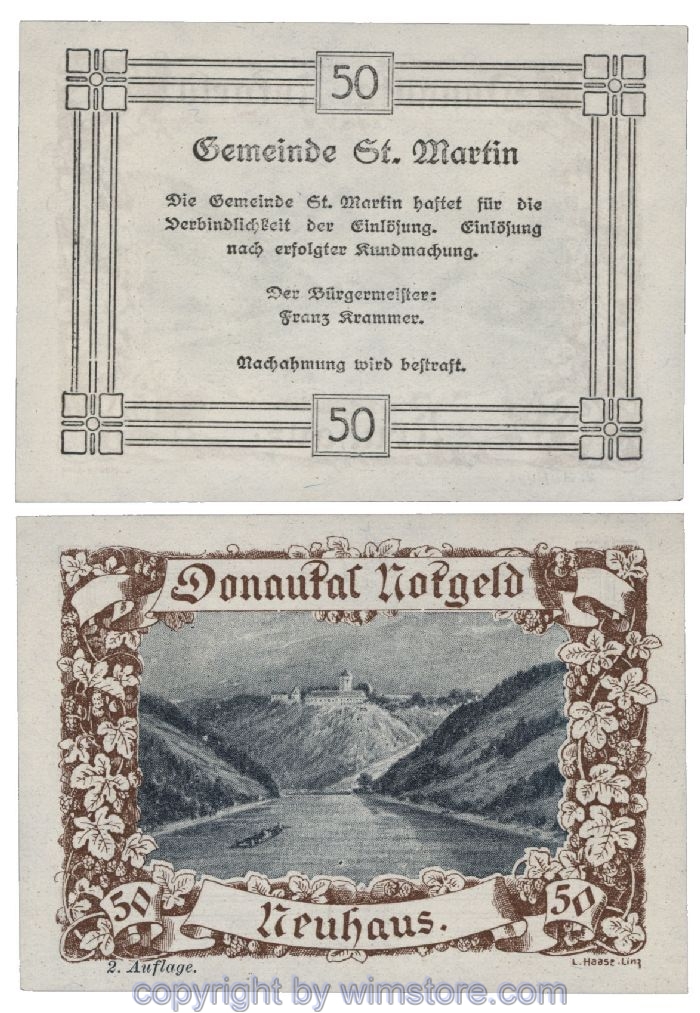 Donautal, G0127b030, 50 Heller; 1-