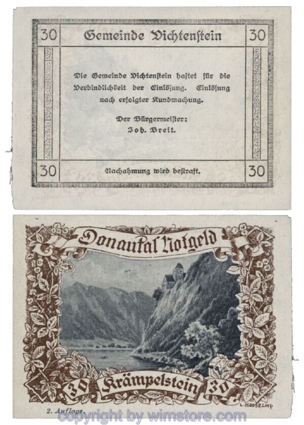 Donautal, G0127b031, 30 Heller; 1