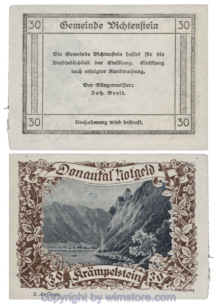Donautal, G0127b031, 30 Heller; 1