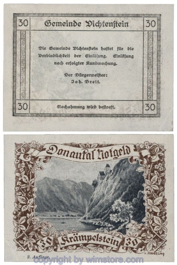 Donautal, G0127b031, 30 Heller; 1-