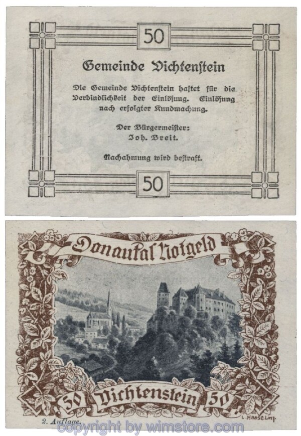Donautal, G0127b032, 50 Heller; 1-