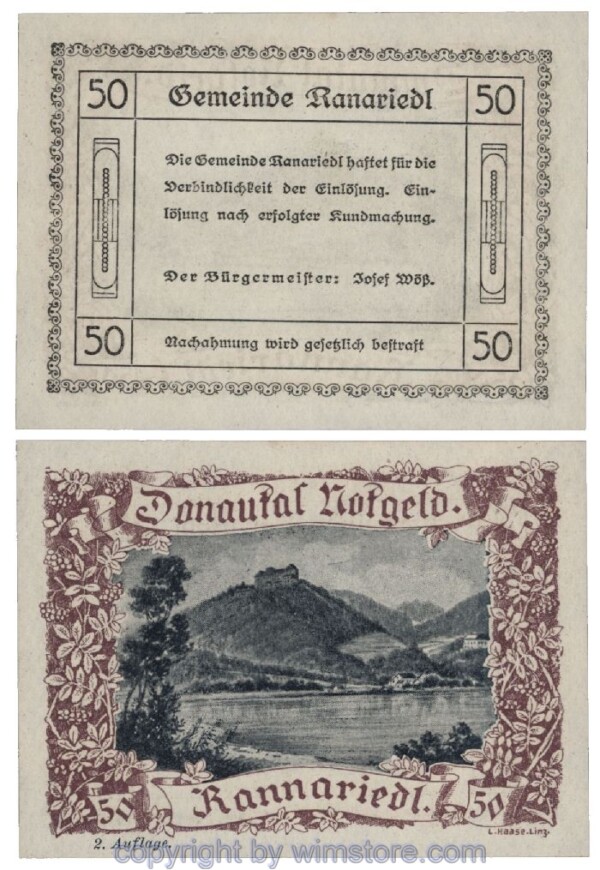 Donautal, G0127c036, 50 Heller; 1