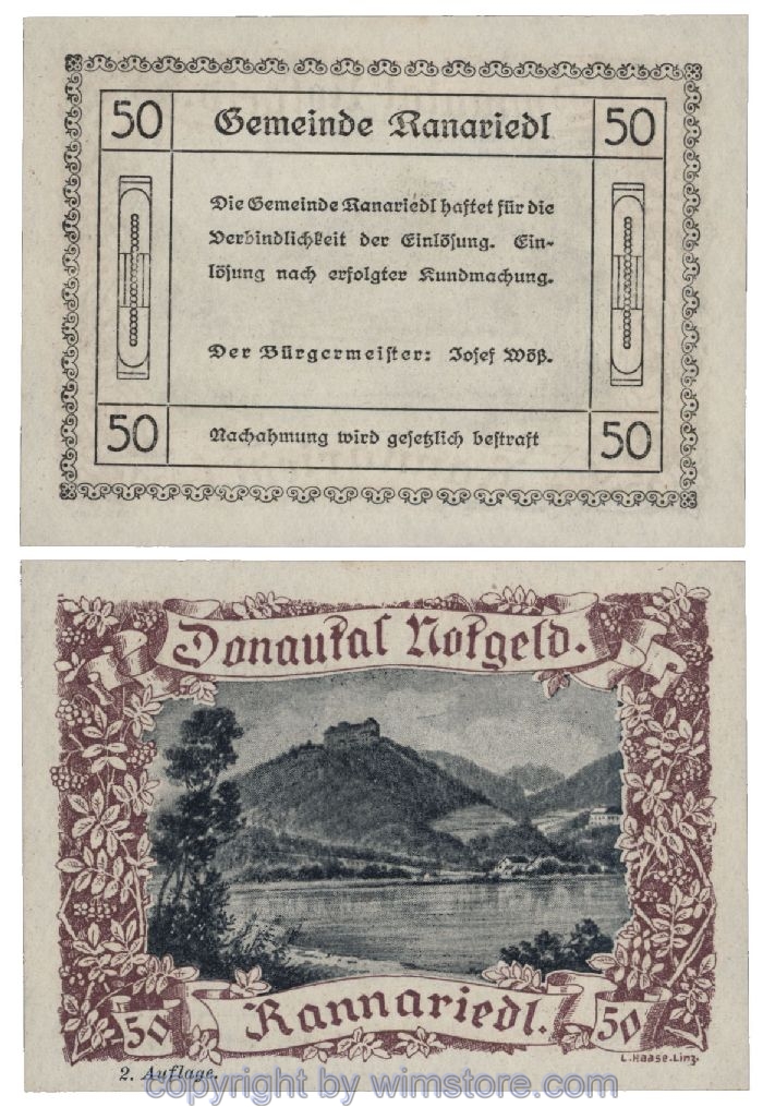Donautal, G0127c036, 50 Heller; 1