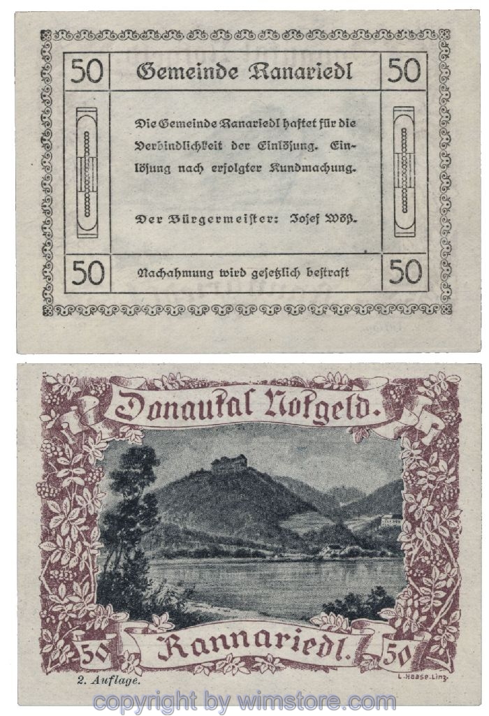Donautal, G0127c036, 50 Heller; 1-