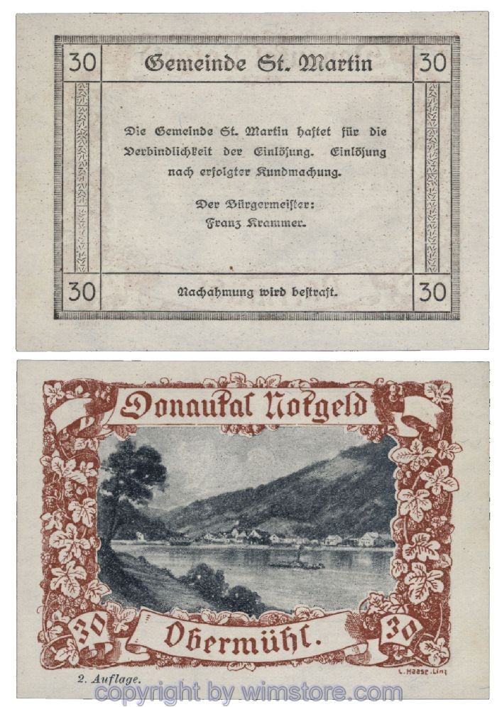 Donautal, G0127d061, 30 Heller; 1