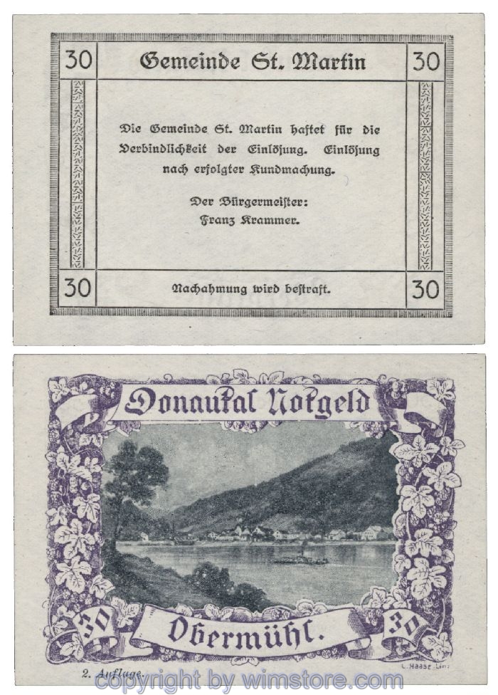 Donautal, G0127e077, 30 Heller; 1