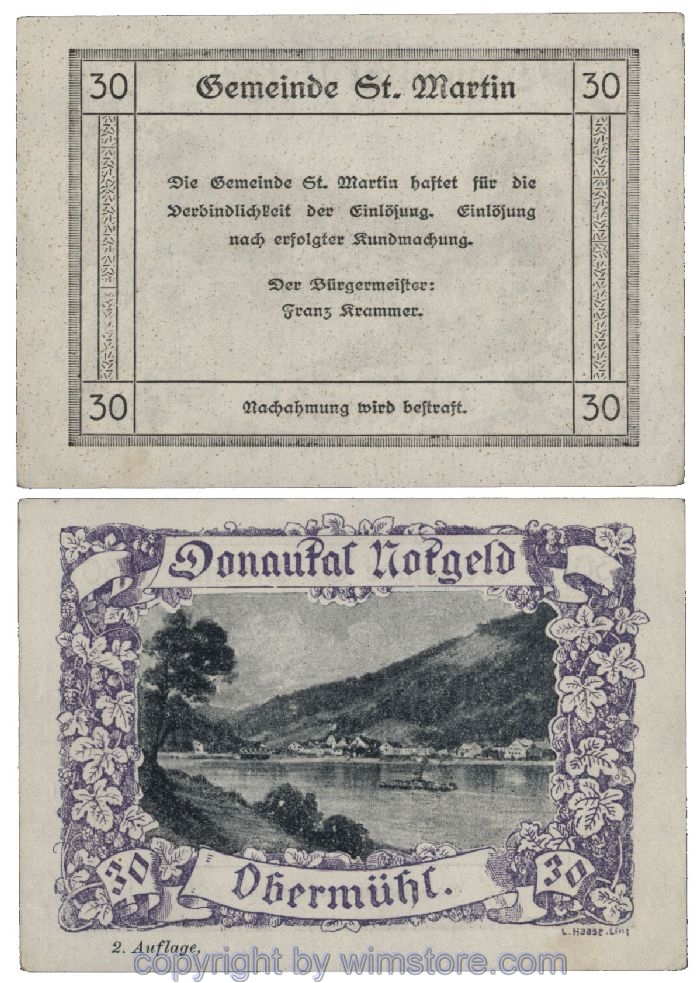 Donautal, G0127e077, 30 Heller; 1-