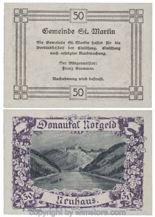 Donautal, G0127e078, 50 Heller; 1