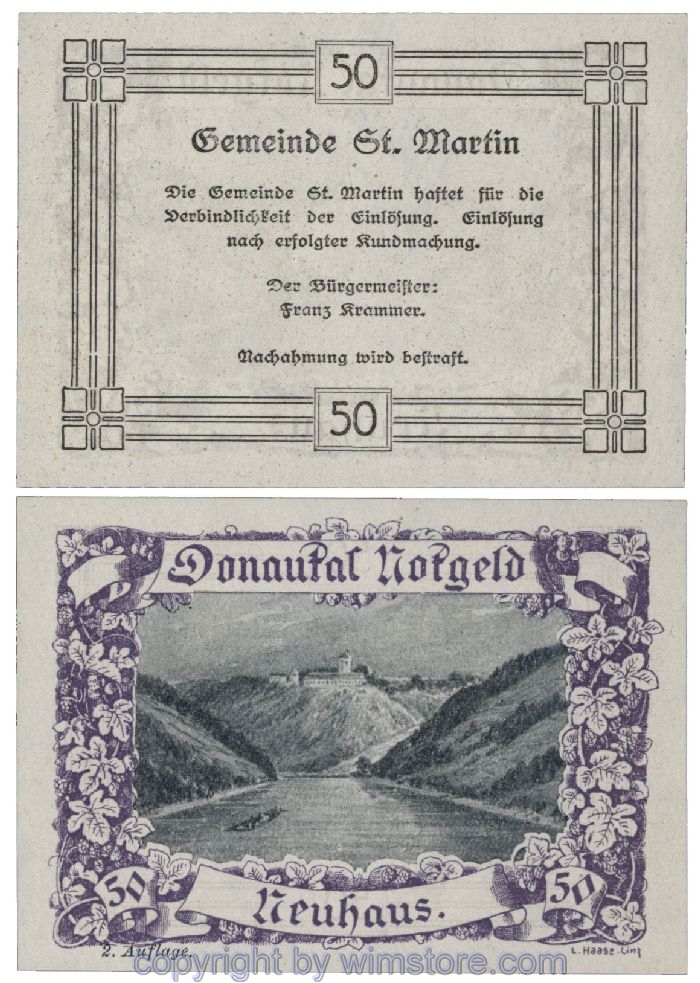 Donautal, G0127e078, 50 Heller; 1
