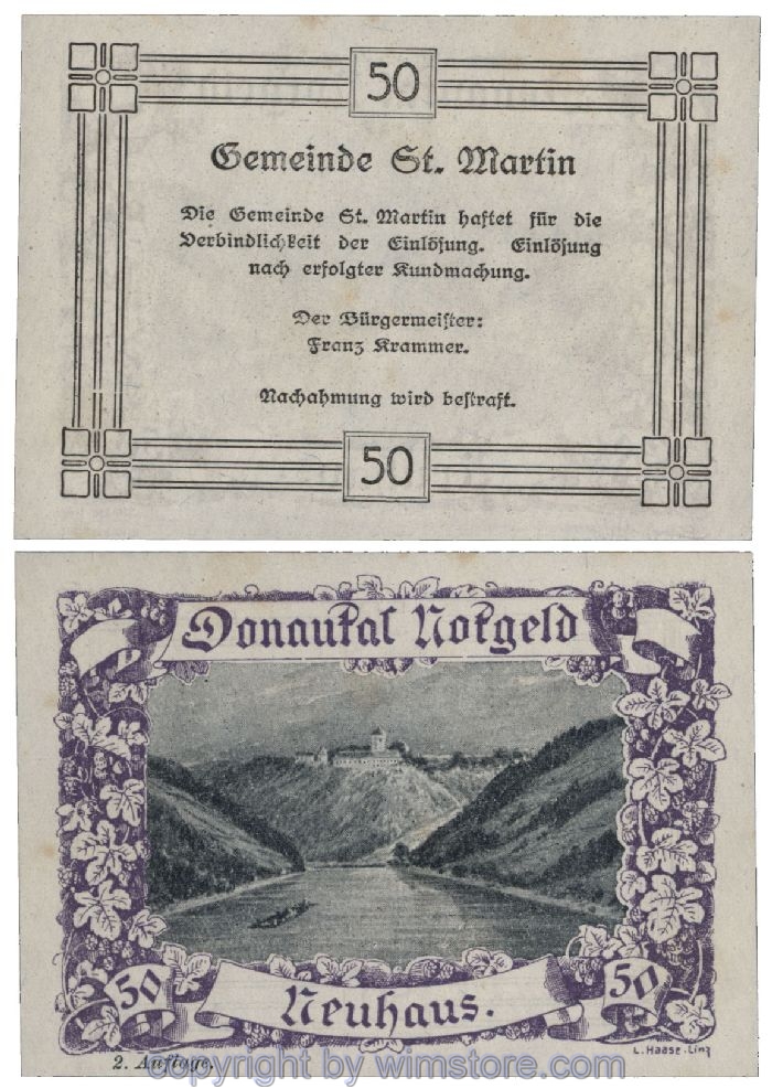 Donautal, G0127e078, 50 Heller; 1-