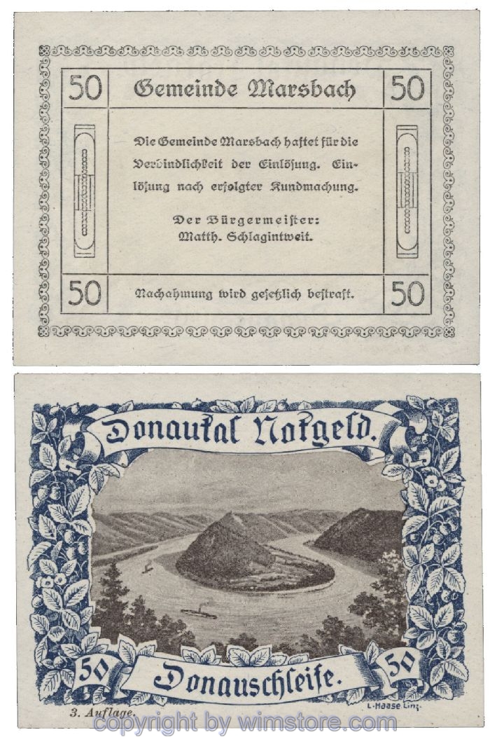 Donautal, G0127h114, 50 Heller; 1-