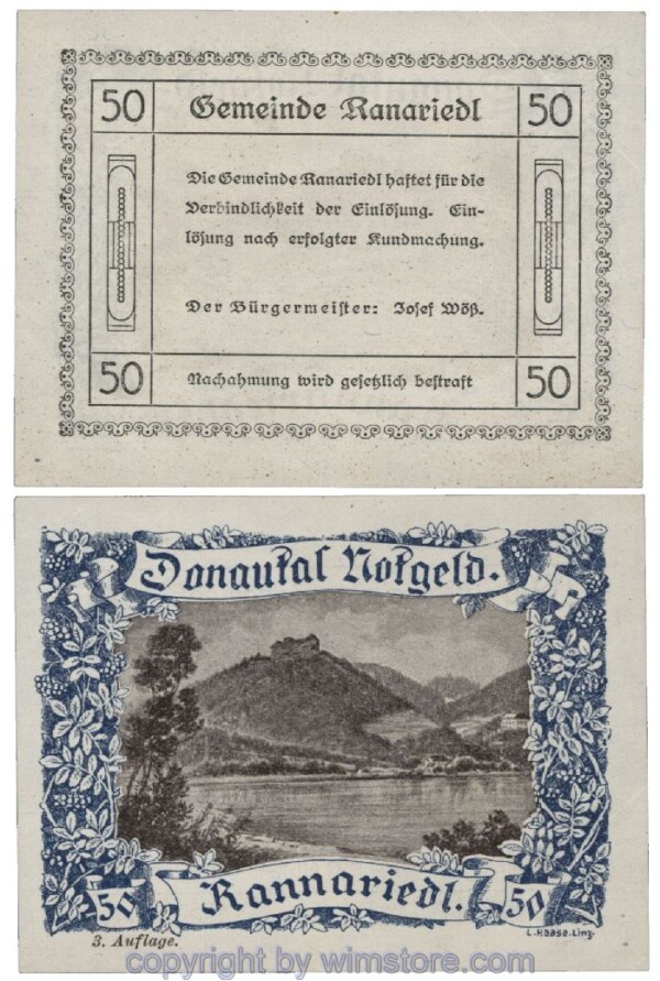 Donautal, G0127h116, 50 Heller; 1-