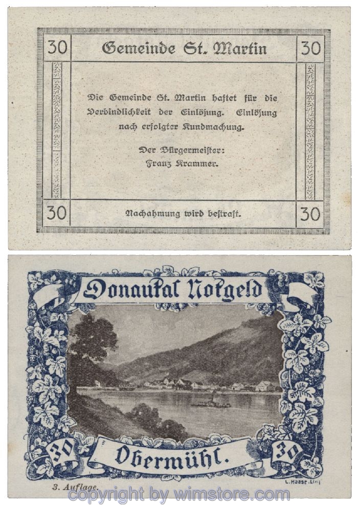 Donautal, G0127h125, 30 Heller; 1-