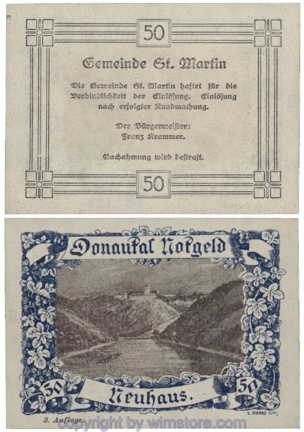 Donautal, G0127h126, 50 Heller; 1