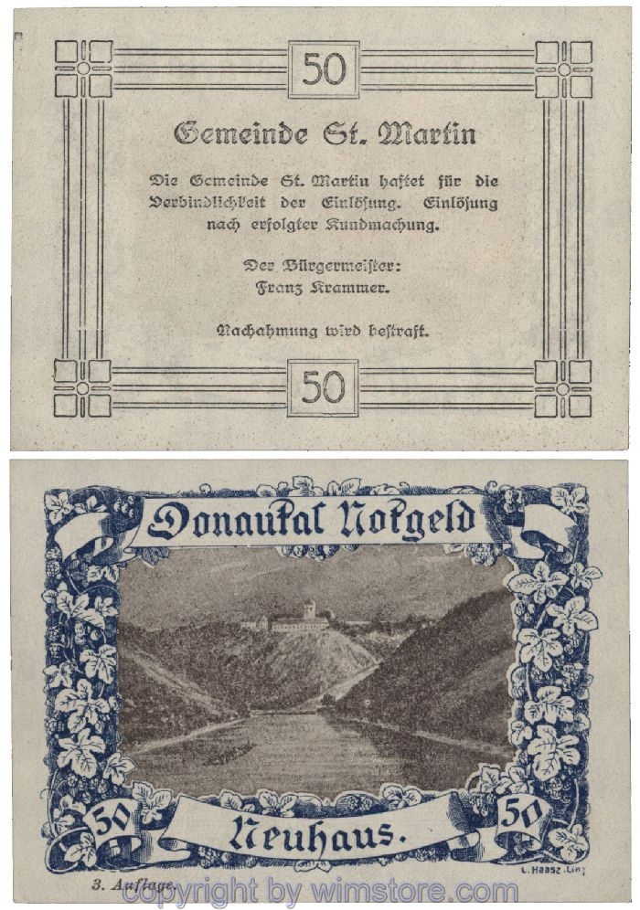 Donautal, G0127h126, 50 Heller; 1