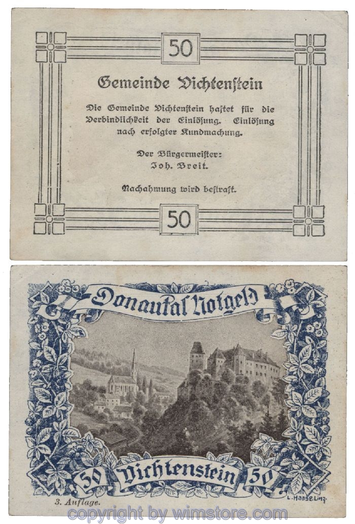 Donautal, G0127h128, 50 Heller; 1-