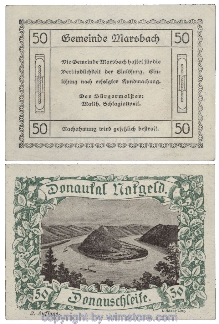 Donautal, G0127i130, 50 Heller; 1-