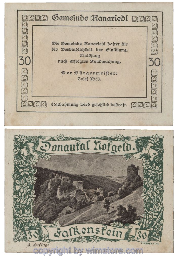 Donautal, G0127i131, 30 Heller; 1-