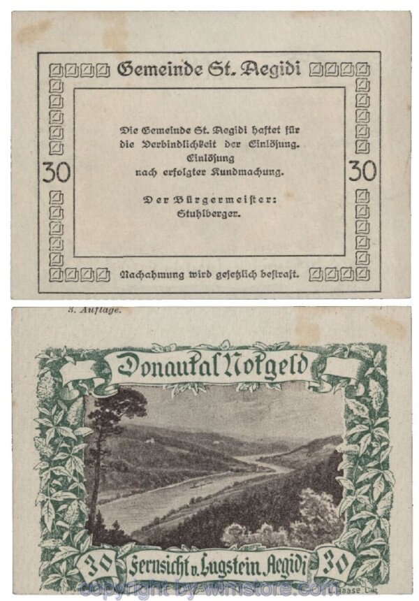 Donautal, G0127i136, 30 Heller, Abart; 1-