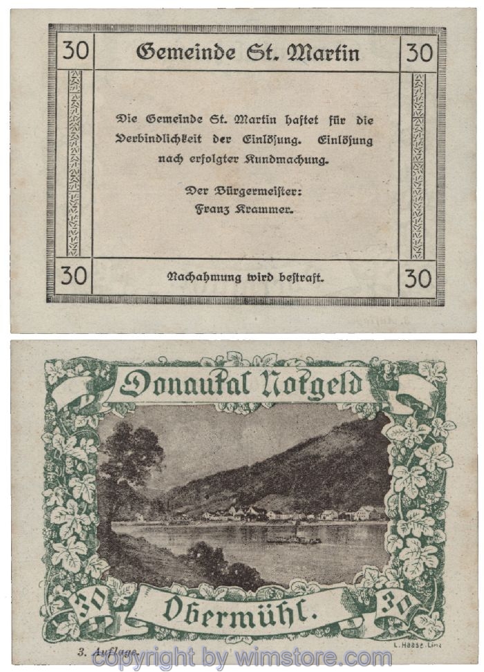 Donautal, G0127i141, 30 Heller; 1-