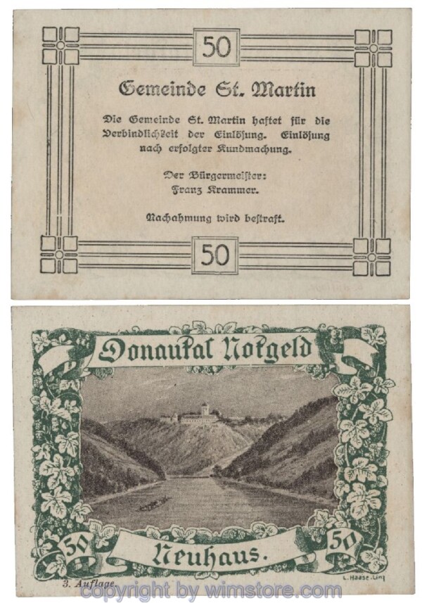 Donautal, G0127i142, 50 Heller; 1-