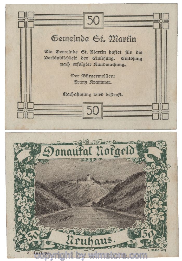 Donautal, G0127i142, 50 Heller; 1-