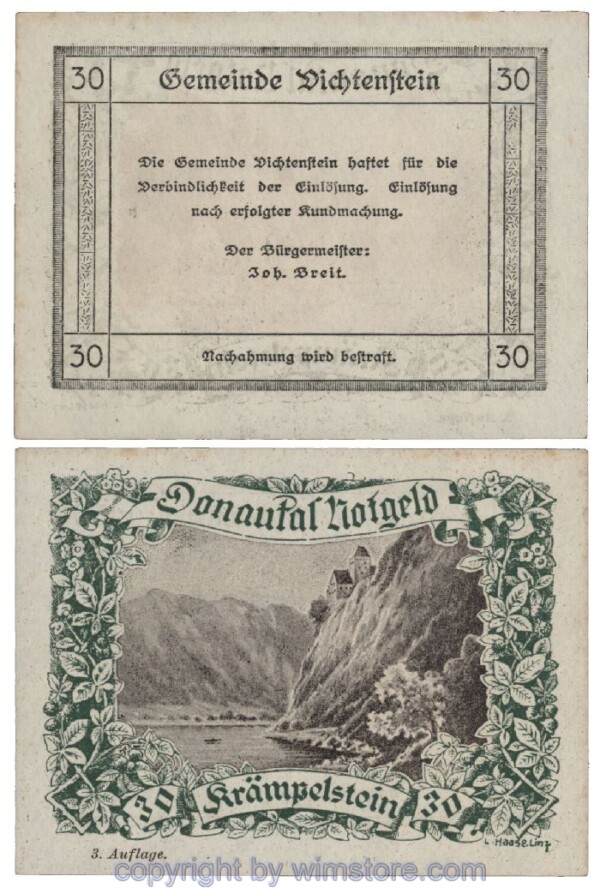Donautal, G0127i143, 30 Heller; 1-
