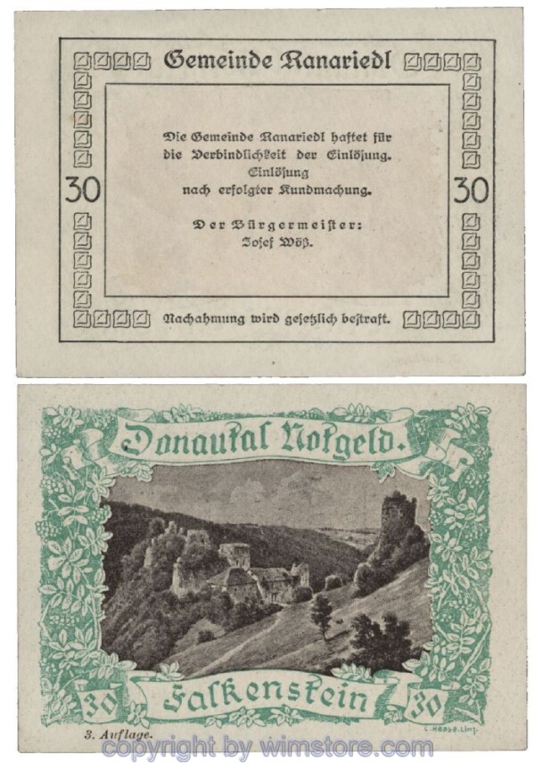 Donautal, G0127j147, 30 Heller; 1