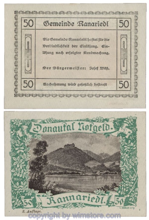 Donautal, G0127j148, 50 Heller; 1