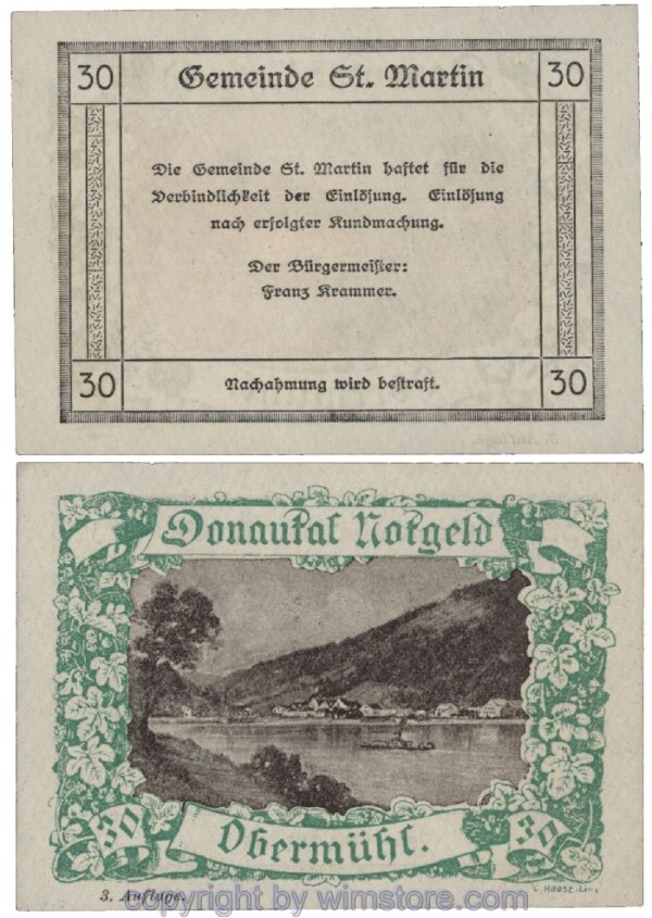 Donautal, G0127j157, 30 Heller; 1-