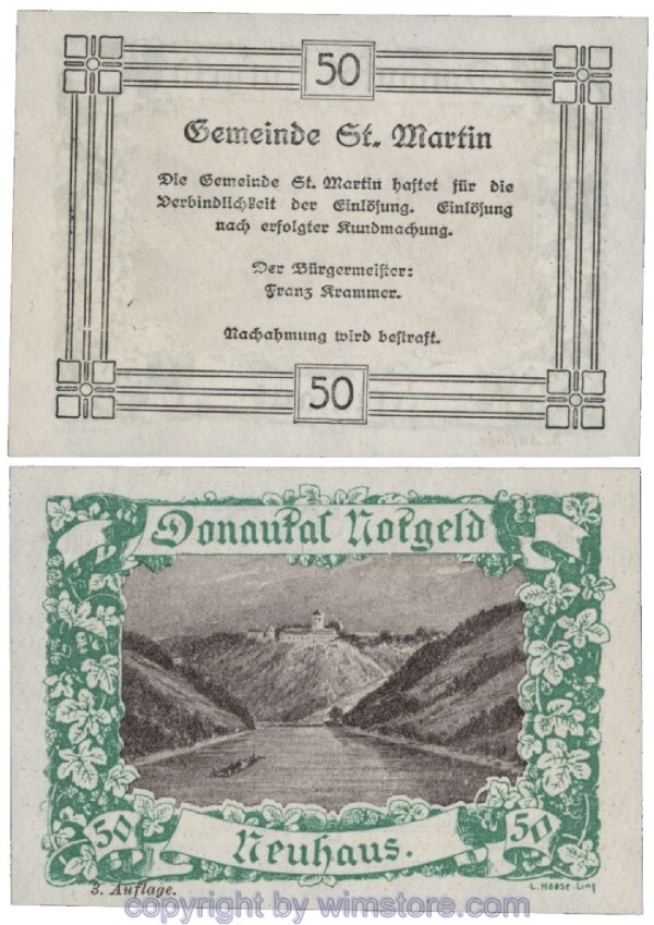 Donautal, G0127j158, 50 Heller; 1