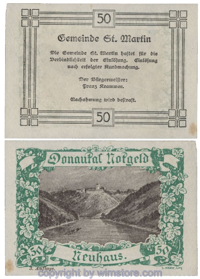 Donautal, G0127j158, 50 Heller; 1-