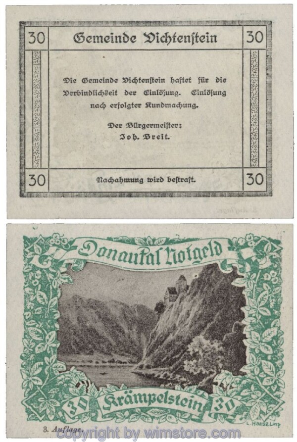 Donautal, G0127j159a, 30 Heller; 1