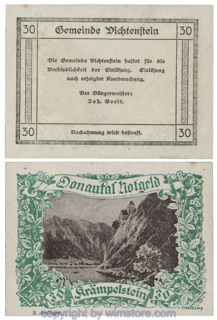 Donautal, G0127j159a, 30 Heller; 1-