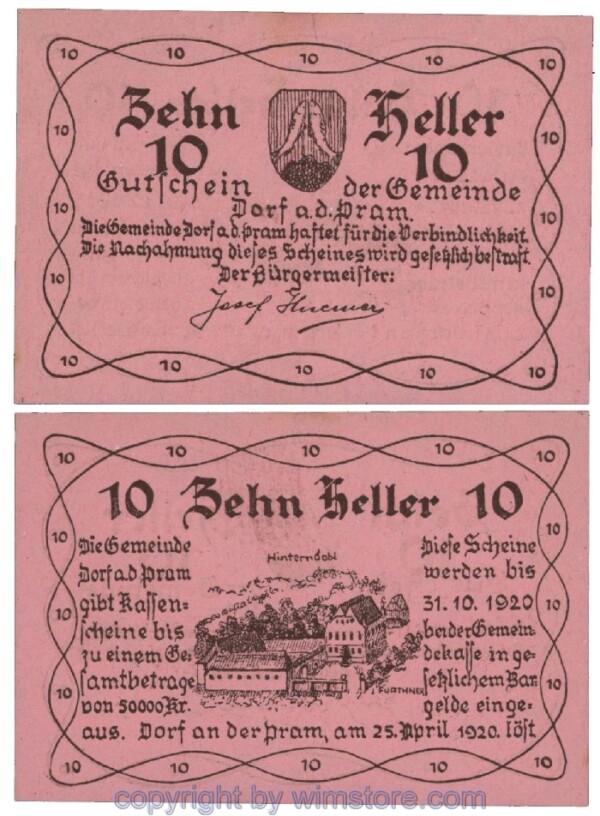 Dorf an der Pram, G0129Ia, 10 Heller; 1-