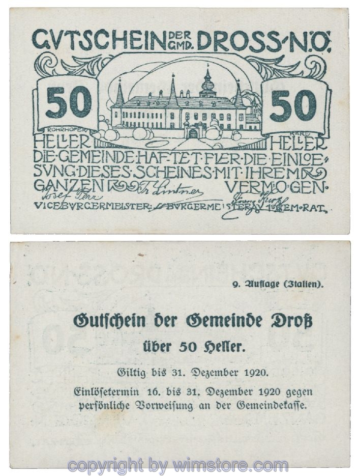 Dross, G0135.45, 50 Heller; 1-