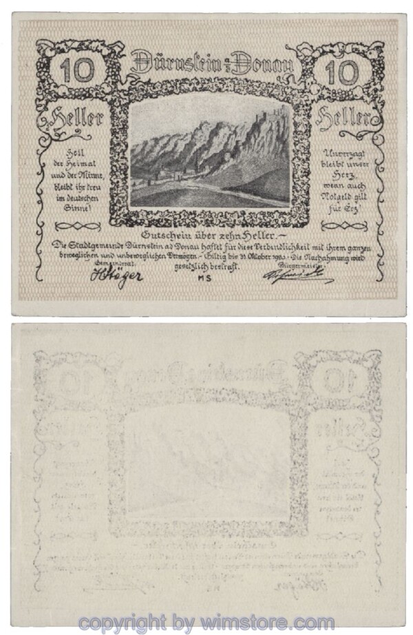 Dürnstein, G0138, 10 Heller; 1-