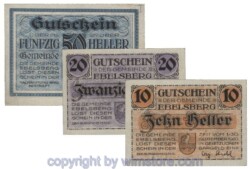 Ebelsberg, G0140Ia, Serie 10, 20, 50 Heller; 1