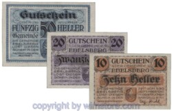 Ebelsberg, G0140Ib, Serie 10, 20, 50 Heller; 1